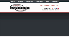 Desktop Screenshot of lewisinsulation.com