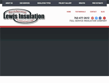 Tablet Screenshot of lewisinsulation.com